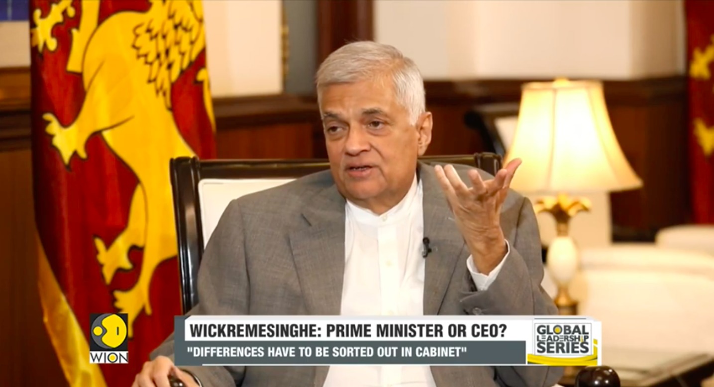 China is Interested in Helping Sri Lanka says Prime Minister Ranil Wickramasinghe